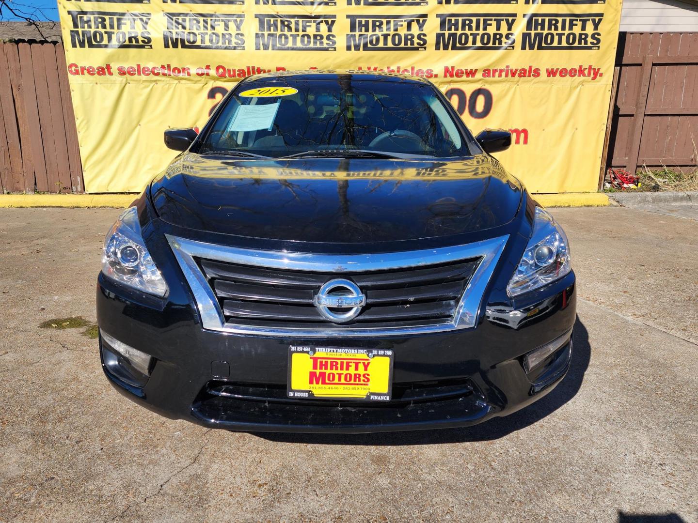 2015 Black /Black Nissan Altima 2.5 S (1N4AL3AP0FC) with an 2.5L L4 DOHC 16V engine, Continuously Variable Transmission transmission, located at 16710 Clay Rd., Houston, TX, 77084, (281) 859-7900, 29.834864, -95.656166 - Photo#0