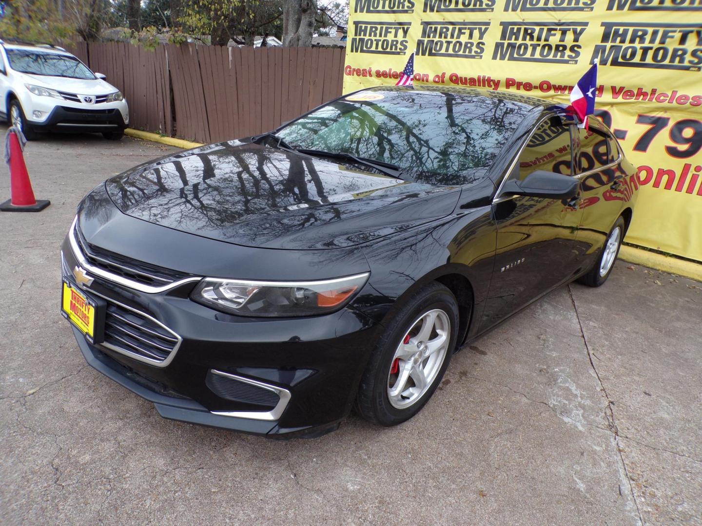 2018 Black /Black Chevrolet Malibu LS (1G1ZB5ST2JF) with an 1.5L L4 DOHC 16V engine, 6A transmission, located at 16710 Clay Rd., Houston, TX, 77084, (281) 859-7900, 29.834864, -95.656166 - Photo#1