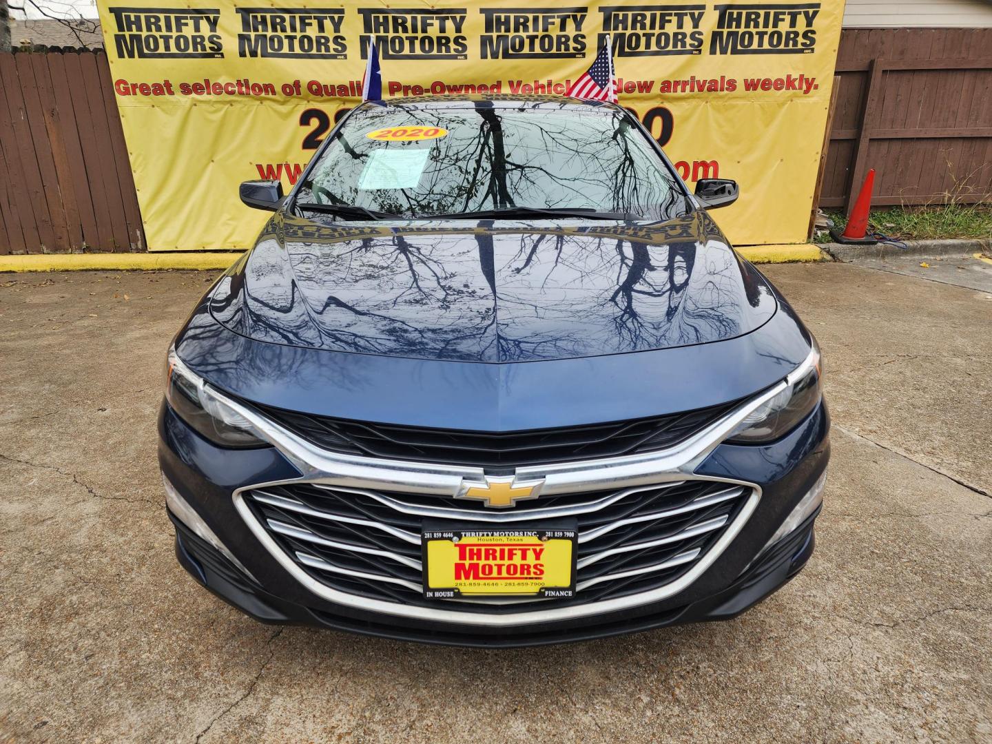 2020 Blue /Gray Chevrolet Malibu LT (1G1ZD5STXLF) with an 1.5L L4 DOHC 16V engine, 6A transmission, located at 16710 Clay Rd., Houston, TX, 77084, (281) 859-7900, 29.834864, -95.656166 - Photo#0