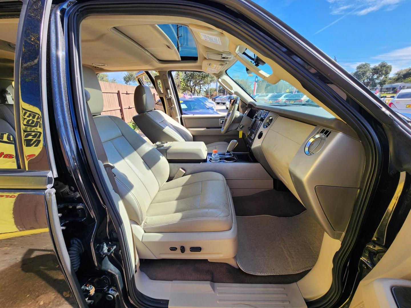 2014 Black /Tan Ford Expedition Limited 2WD (1FMJU1K58EE) with an 5.4L V8 SOHC 16V FFV engine, 6-Speed Automatic transmission, located at 16710 Clay Rd., Houston, TX, 77084, (281) 859-7900, 29.834864, -95.656166 - Photo#12