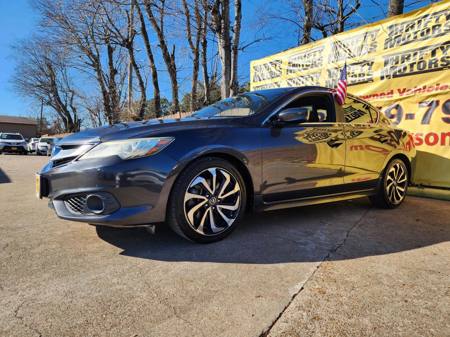 2016 Gray /Black Acura ILX 8-Spd AT w/ Technology Plus Package (19UDE2F82GA) with an 2.0L L4 16V DOHC engine, 8-Speed Automatic transmission, located at 16710 Clay Rd., Houston, TX, 77084, (281) 859-7900, 29.834864, -95.656166 - Photo#1