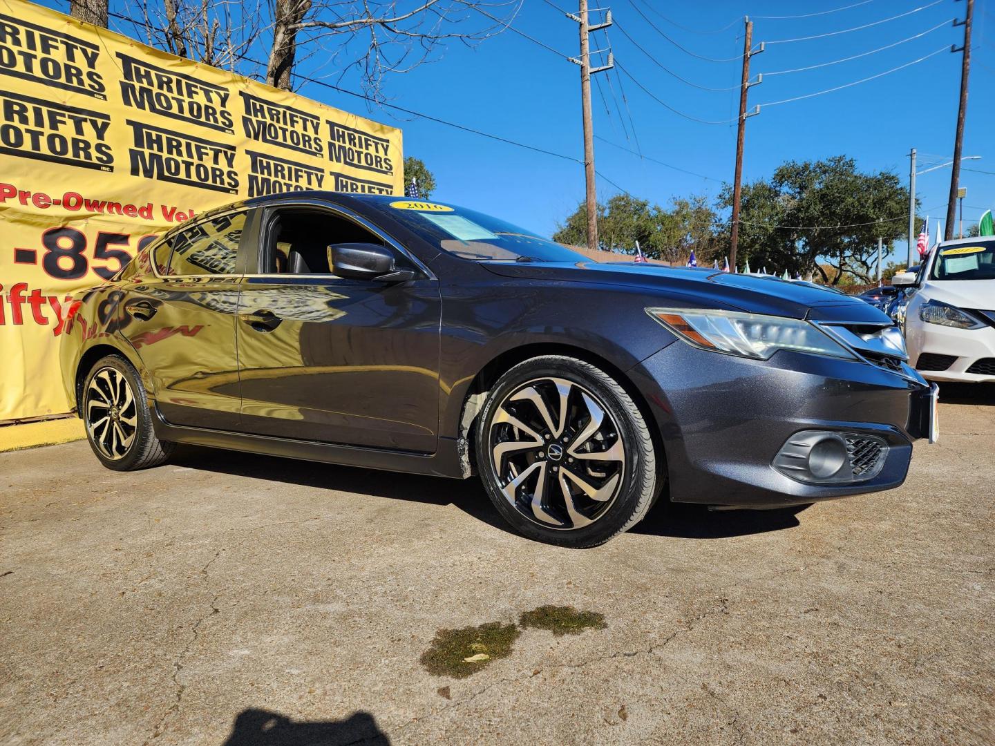 2016 Gray /Black Acura ILX 8-Spd AT w/ Technology Plus Package (19UDE2F82GA) with an 2.0L L4 16V DOHC engine, 8-Speed Automatic transmission, located at 16710 Clay Rd., Houston, TX, 77084, (281) 859-7900, 29.834864, -95.656166 - Photo#2