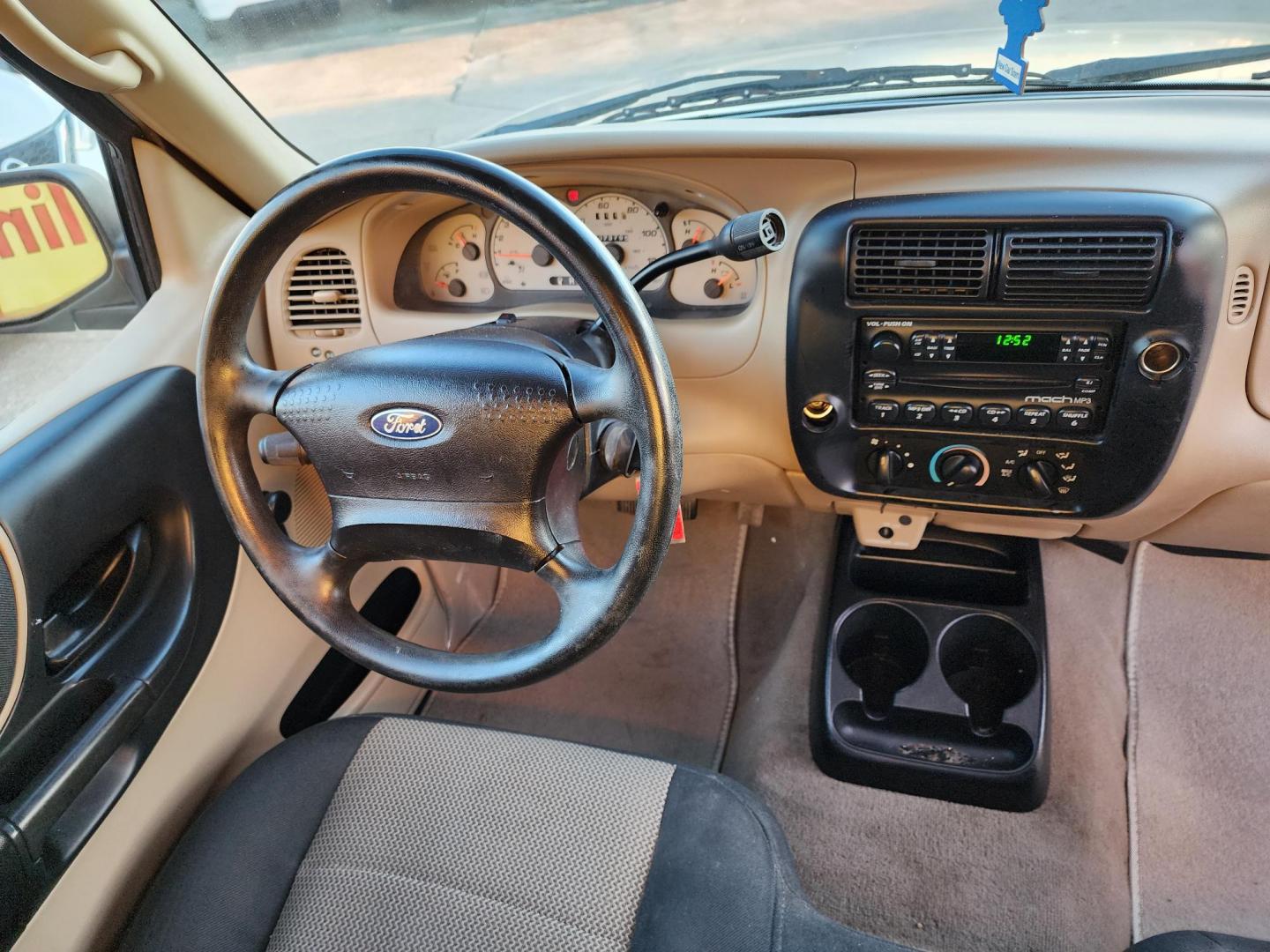 2003 Gold /Beige Ford Ranger XL Short Bed 2WD - 311A (1FTYR10D63P) with an 2.3L L4 SOHC 8V engine, Automatic 6-Speed transmission, located at 16710 Clay Rd., Houston, TX, 77084, (281) 859-7900, 29.834864, -95.656166 - Photo#10