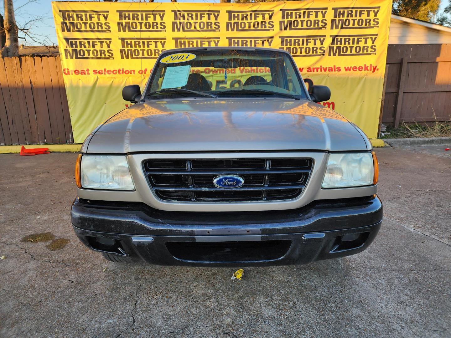 2003 Gold /Beige Ford Ranger XL Short Bed 2WD - 311A (1FTYR10D63P) with an 2.3L L4 SOHC 8V engine, Automatic 6-Speed transmission, located at 16710 Clay Rd., Houston, TX, 77084, (281) 859-7900, 29.834864, -95.656166 - Photo#0