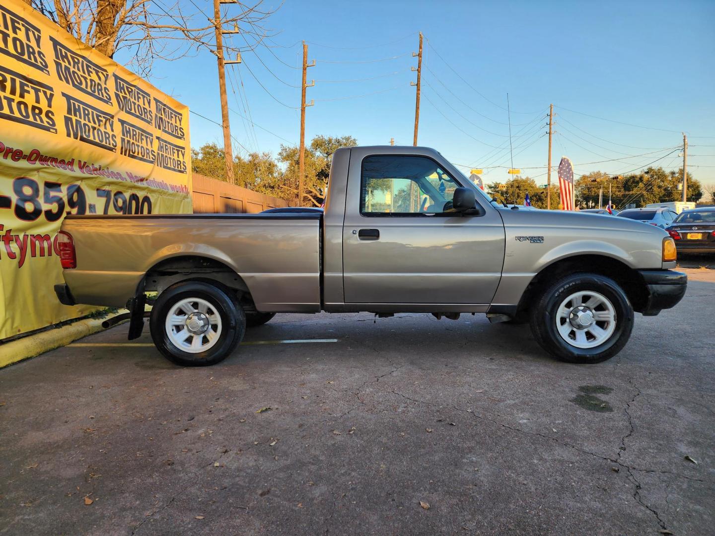 2003 Gold /Beige Ford Ranger XL Short Bed 2WD - 311A (1FTYR10D63P) with an 2.3L L4 SOHC 8V engine, Automatic 6-Speed transmission, located at 16710 Clay Rd., Houston, TX, 77084, (281) 859-7900, 29.834864, -95.656166 - Photo#3