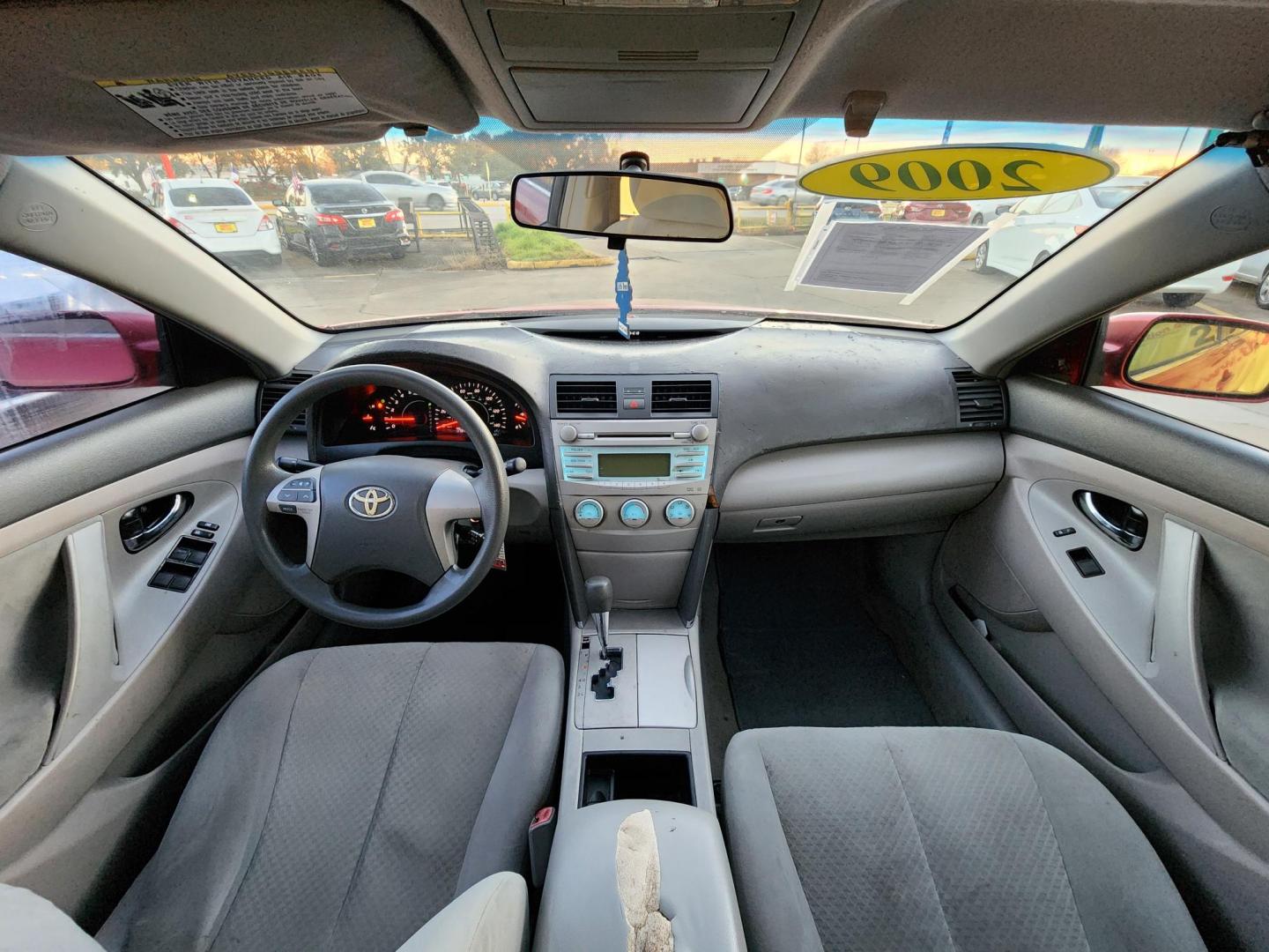 2009 Red /Gray Toyota Camry CE 5-Spd AT (4T4BE46K79R) with an 2.4L L4 DOHC 16V engine, Automatic 5-Speed transmission, located at 16710 Clay Rd., Houston, TX, 77084, (281) 859-7900, 29.834864, -95.656166 - Photo#12