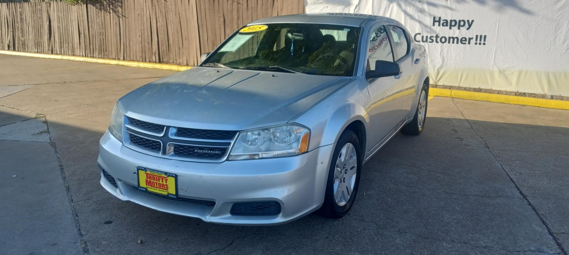 2012 Silver Dodge Avenger (1C3CDZAB4CN) with an 2.4L I4 2.4L I4 engine, Automatic 4-Speed transmission, located at 16710 Clay Rd., Houston, TX, 77084, (281) 859-7900, 29.834864, -95.656166 - Low Down. Low Payments. - Photo#2