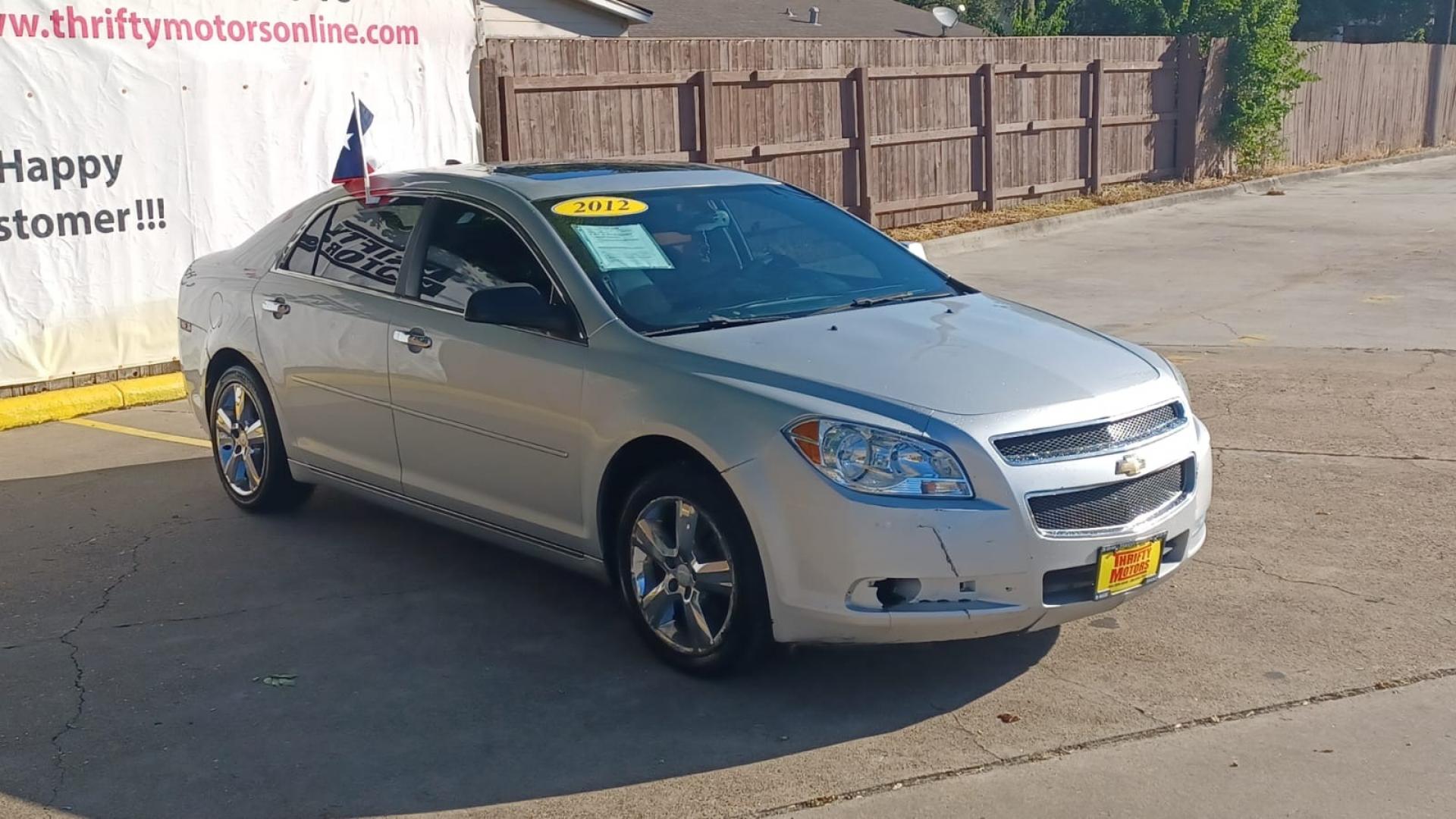 2012 Silver Chevrolet Malibu (1G1ZD5EU6CF) with an 2.4L I4 2.4L I4 engine, Automatic 6-Speed transmission, located at 16710 Clay Rd., Houston, TX, 77084, (281) 859-7900, 29.834864, -95.656166 - Cash. - Photo#3