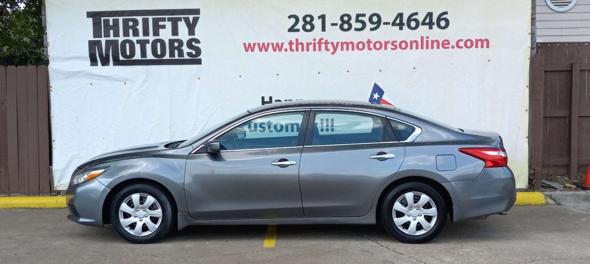 2016 Gray Nissan Altima (1N4AL3AP4GC) with an 2.5L I4 2.5L I4 engine, CVT transmission, located at 16710 Clay Rd., Houston, TX, 77084, (281) 859-7900, 29.834864, -95.656166 - Low Down. Low Payments. - Photo#0