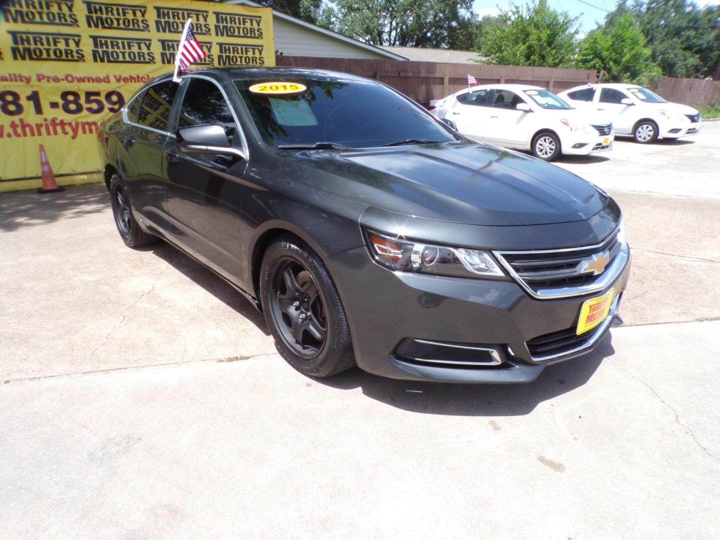 2015 /Gray Chevrolet Impala LS Fleet (1G11X5SL1FU) with an 2.5L L4 DOHC 16V engine, 6A transmission, located at 16710 Clay Rd., Houston, TX, 77084, (281) 859-7900, 29.834864, -95.656166 - Photo#2