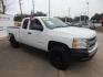 2012 White Chevrolet Silverado 1500 Work Truck Ext. Cab 4WD (1GCRKPEA6CZ) with an 4.8L V8 OHV 16V engine, 4-Speed Automatic transmission, located at 16710 Clay Rd., Houston, TX, 77084, (281) 859-7900, 29.834864, -95.656166 - Photo#3