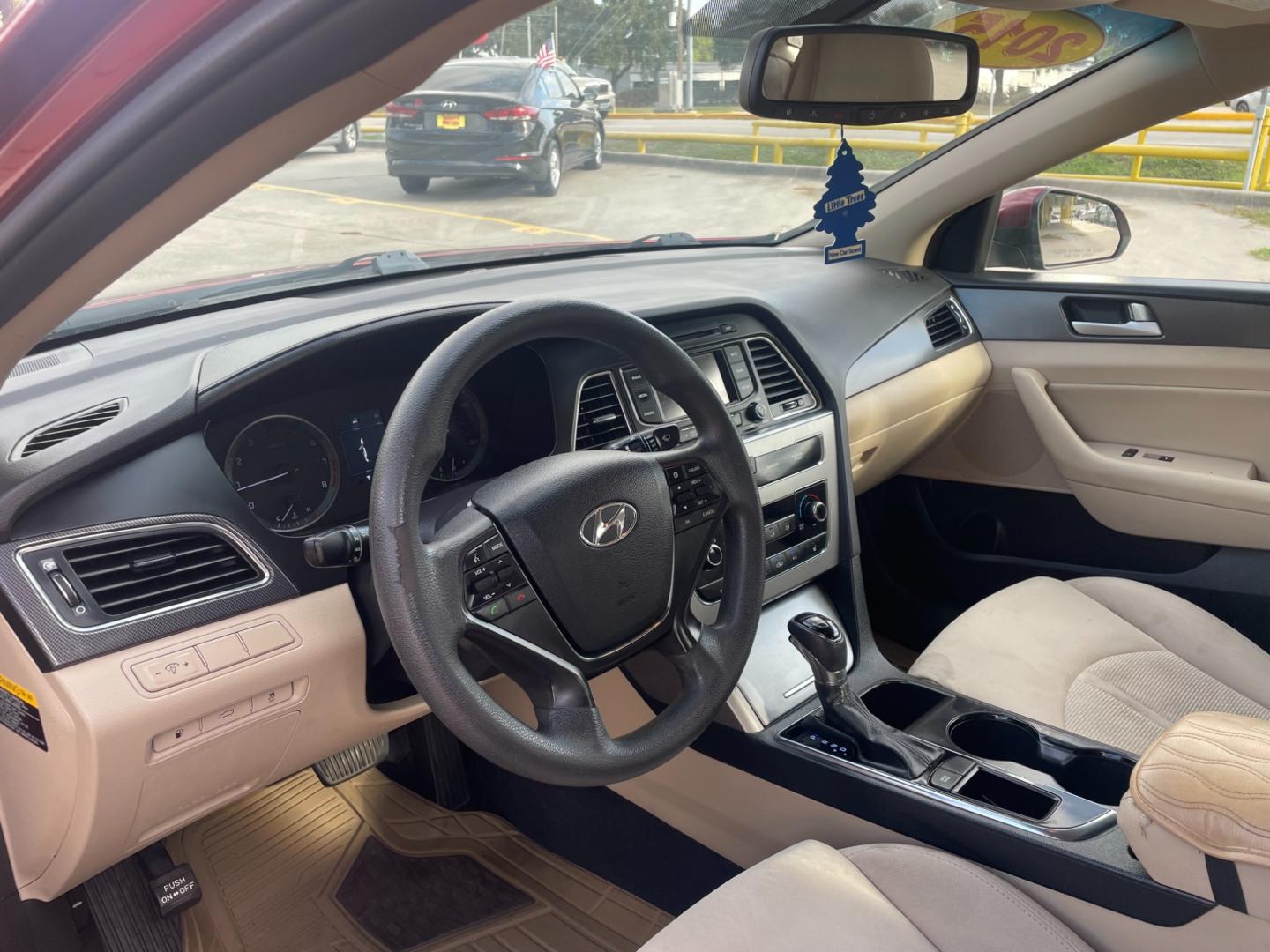 2015 Red Hyundai Sonata Sport (5NPE34AF2FH) with an 2.4L L4 DOHC 16V engine, 6-Speed Automatic transmission, located at 16710 Clay Rd., Houston, TX, 77084, (281) 859-7900, 29.834864, -95.656166 - Low Down. Low Payments. - Photo#6