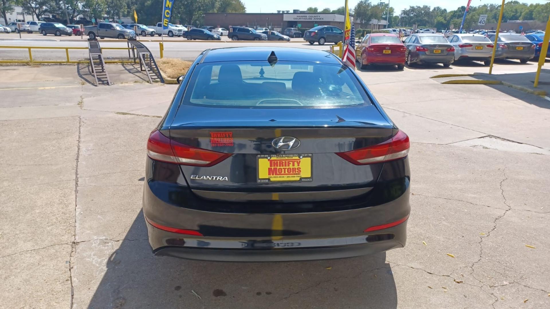 2017 BLACK Hyundai Elantra Limited (KMHD84LF3HU) with an 1.8L L4 DOHC 16V engine, 6A transmission, located at 16710 Clay Rd., Houston, TX, 77084, (281) 859-7900, 29.834864, -95.656166 - Low Down. Low Payments. - Photo#5