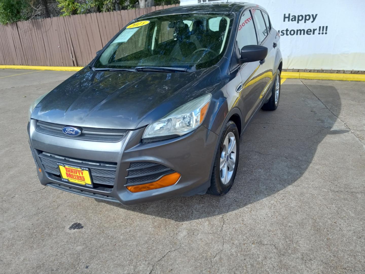 2015 Gray Ford Escape S FWD (1FMCU0F77FU) with an 2.5L L4 DOHC 16V engine, 6-Speed Automatic transmission, located at 16710 Clay Rd., Houston, TX, 77084, (281) 859-7900, 29.834864, -95.656166 - Low Down. Low Payments. - Photo#3