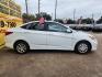 2017 White /Gray Hyundai Accent SE 4-Door 6M (KMHCT4AE5HU) with an 1.6L L4 DOHC 16V engine, 6M transmission, located at 16710 Clay Rd., Houston, TX, 77084, (281) 859-7900, 29.834864, -95.656166 - Low Down. Low Payments. - Photo#3