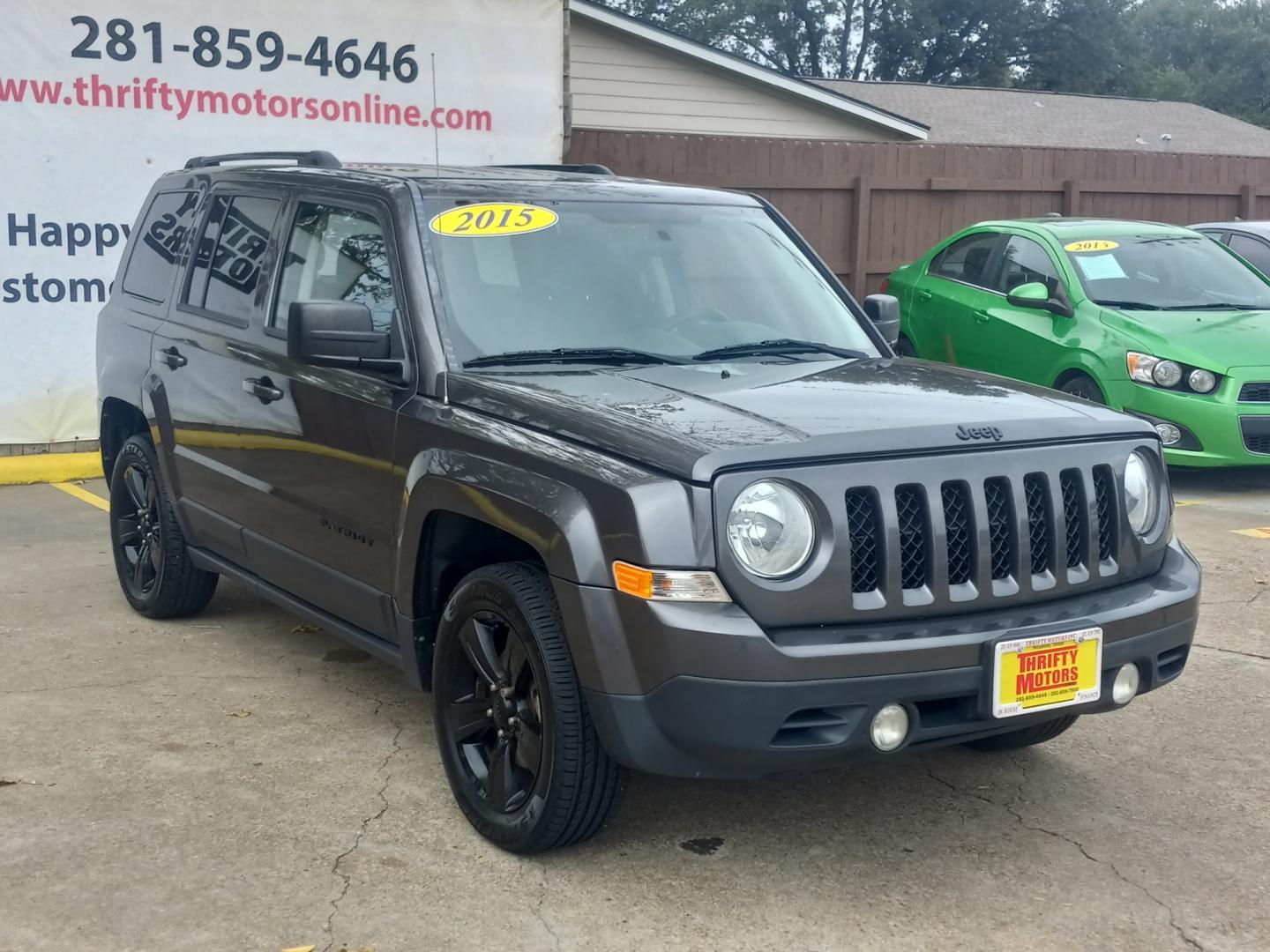 2015 Gray Jeep Patriot Sport 2WD (1C4NJPBA3FD) with an 2.0L L4 DOHC 16V engine, located at 16710 Clay Rd., Houston, TX, 77084, (281) 859-7900, 29.834864, -95.656166 - Low Down. Low Payments. - Photo#3