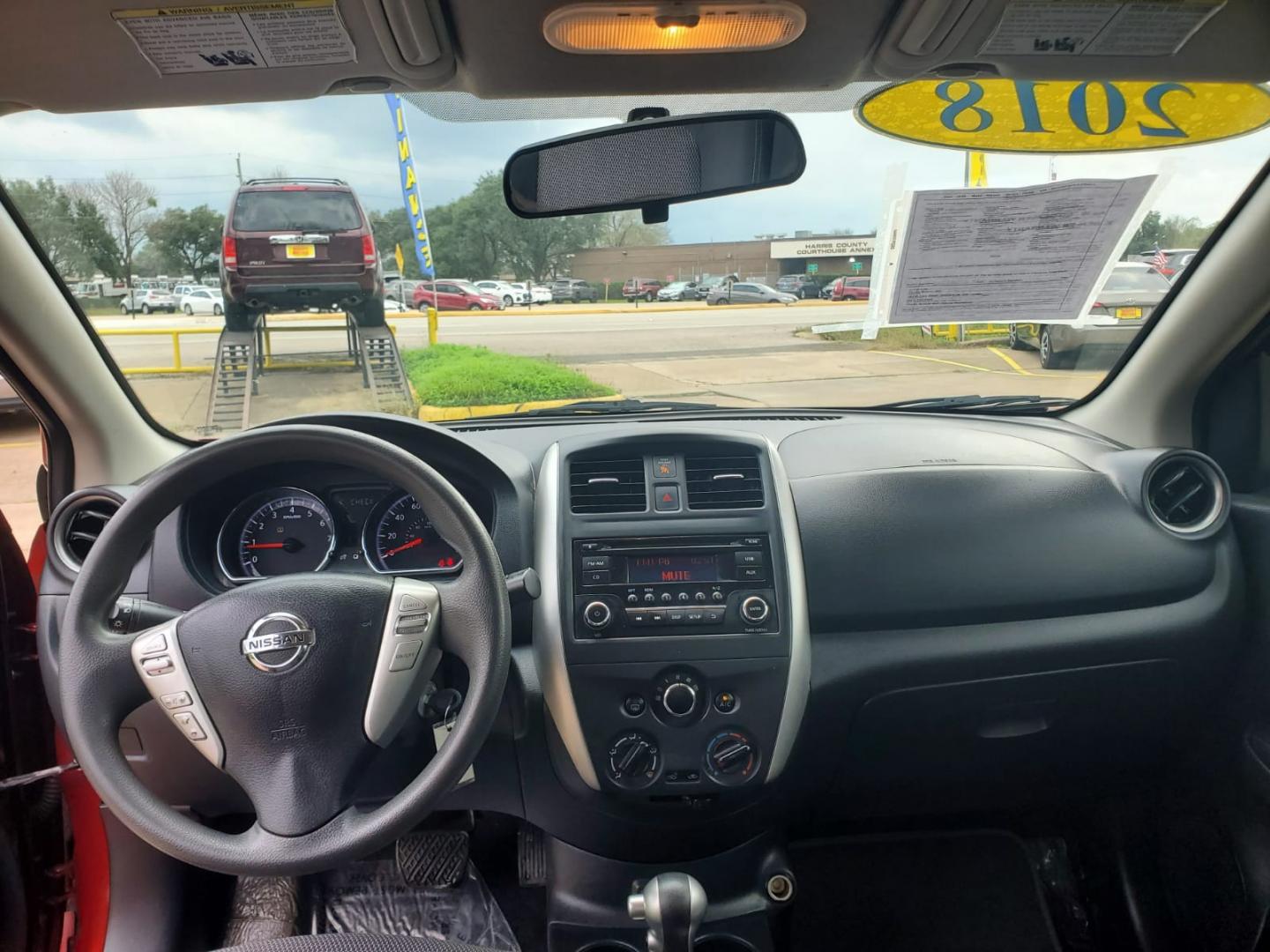 2018 Red Nissan Versa 1.6 SL Sedan (3N1CN7AP2JL) with an 1.6L L4 DOHC 16V engine, CVT transmission, located at 16710 Clay Rd., Houston, TX, 77084, (281) 859-7900, 29.834864, -95.656166 - Low Down. Low Payments. - Photo#8