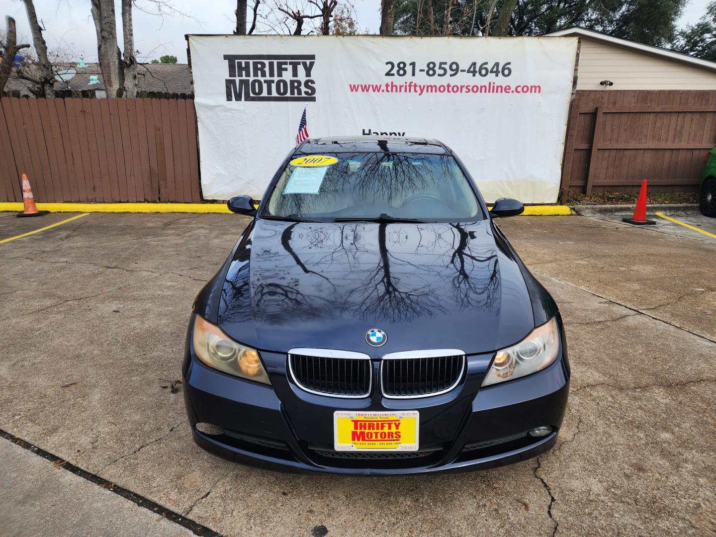 2007 Blue BMW 3-Series 328i (WBAVA33557K) with an 3.0L L6 DOHC 24V engine, located at 16710 Clay Rd., Houston, TX, 77084, (281) 859-7900, 29.834864, -95.656166 - Cash. - Photo#1