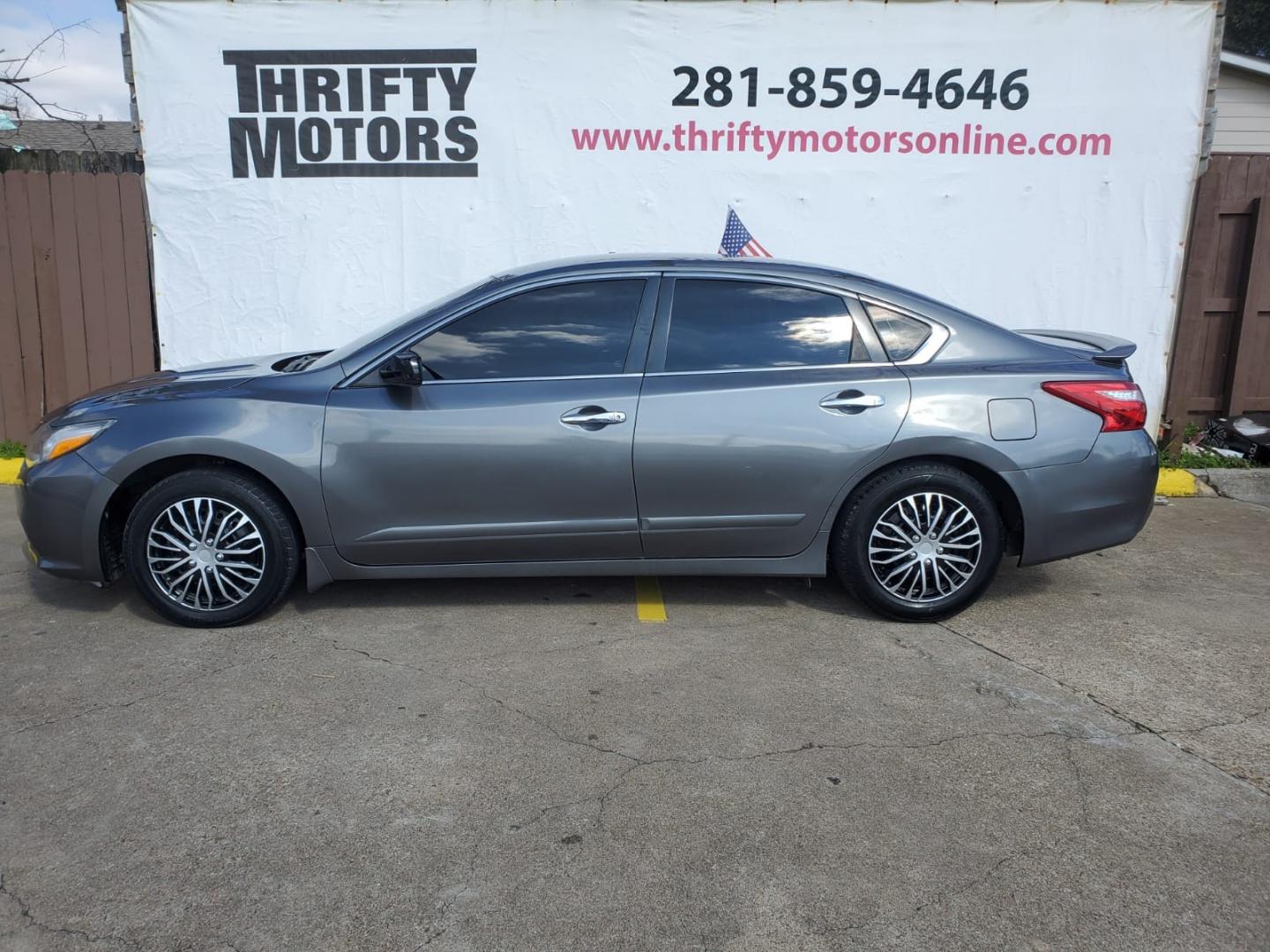 2017 Gray Nissan Altima 2.5 S (1N4AL3AP9HC) with an 2.5L L4 DOHC 16V engine, CVT transmission, located at 16710 Clay Rd., Houston, TX, 77084, (281) 859-7900, 29.834864, -95.656166 - Low Down. Low Payments. - Photo#0