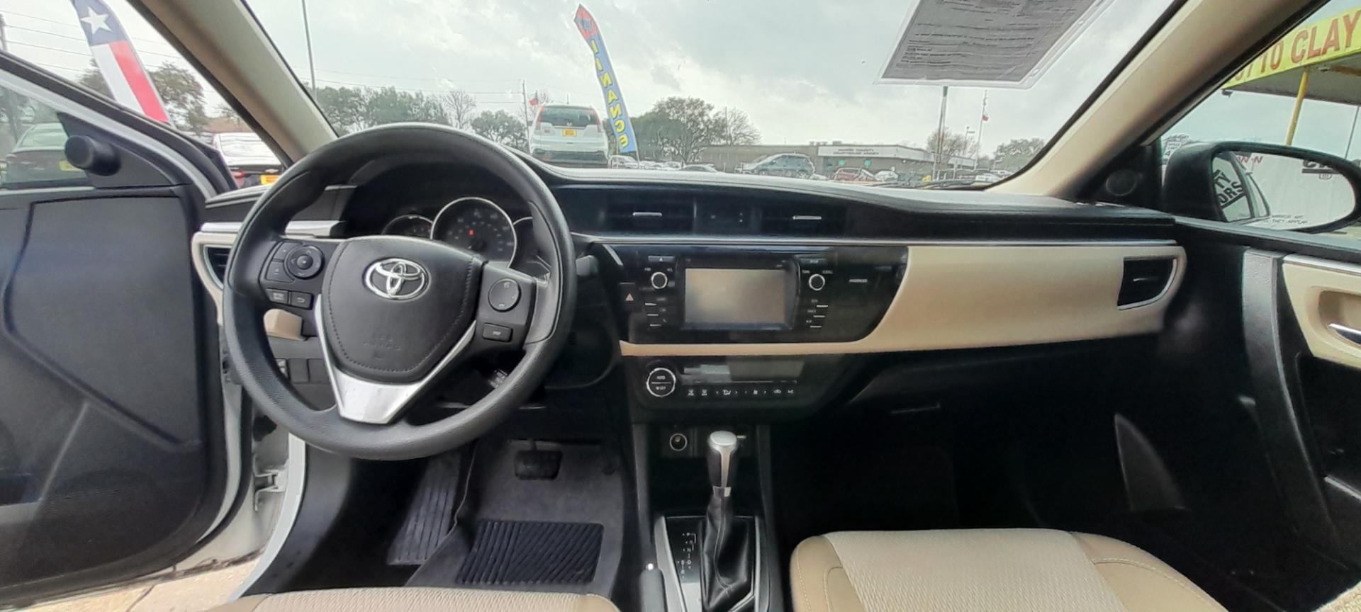 2016 White Toyota Corolla L 4-Speed AT (2T1BURHE7GC) with an 1.8L L4 DOHC 16V engine, 4A transmission, located at 16710 Clay Rd., Houston, TX, 77084, (281) 859-7900, 29.834864, -95.656166 - Low Down. Low Payments. - Photo#8