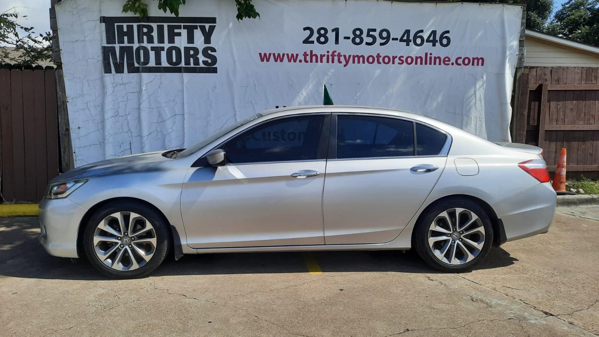 2013 Honda Accord Sport Sedan CVT (1HGCR2F52DA) with an 2.4L L4 DOHC 16V engine, Continuously Variable Transmission transmission, located at 16710 Clay Rd., Houston, TX, 77084, (281) 859-7900, 29.834864, -95.656166 - Photo#0