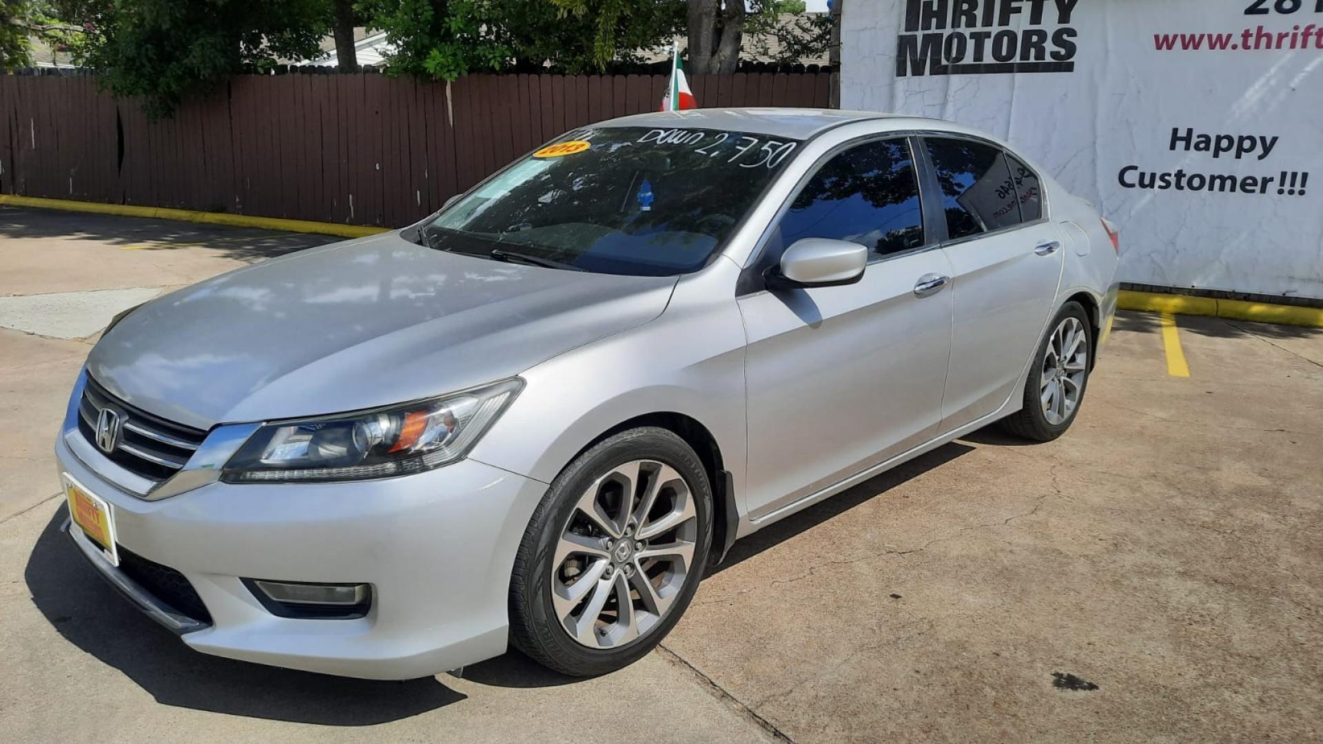 2013 Honda Accord Sport Sedan CVT (1HGCR2F52DA) with an 2.4L L4 DOHC 16V engine, Continuously Variable Transmission transmission, located at 16710 Clay Rd., Houston, TX, 77084, (281) 859-7900, 29.834864, -95.656166 - Photo#7