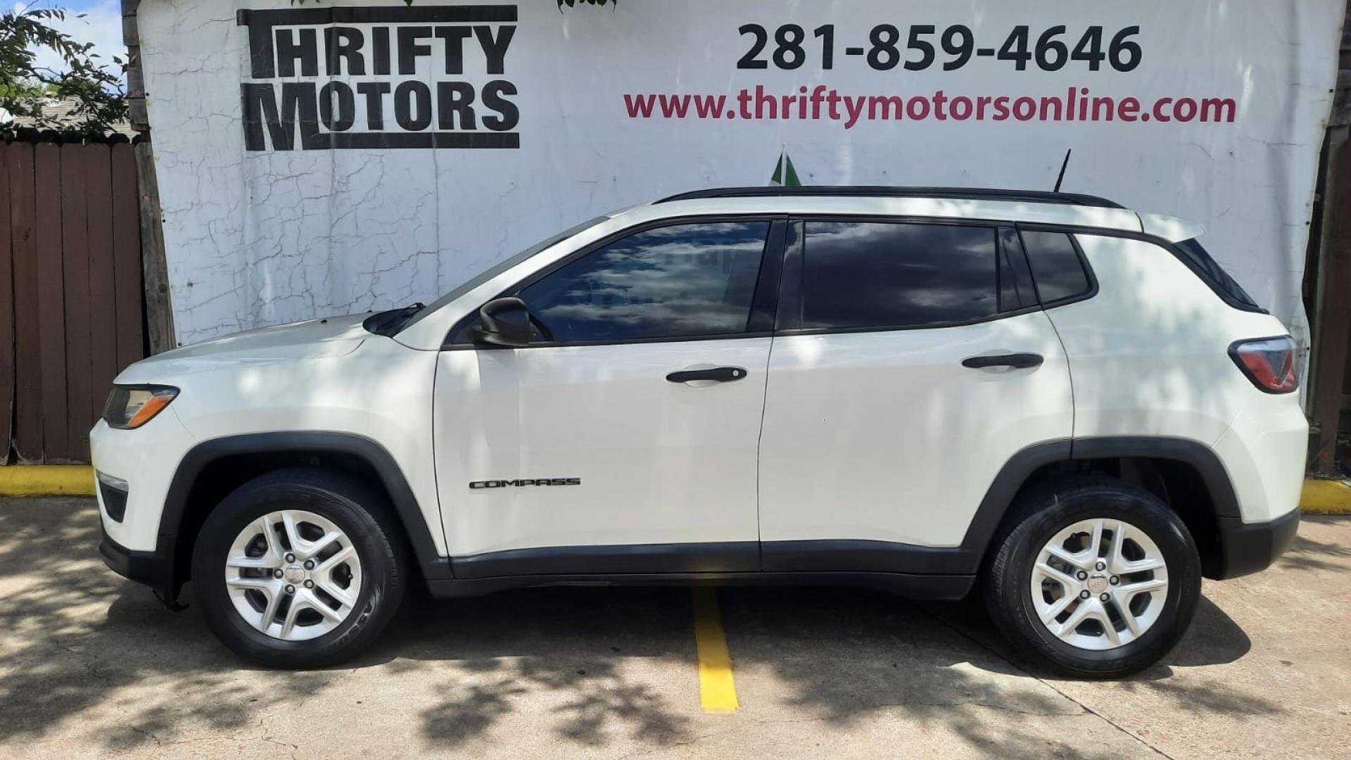 2018 Jeep Compass Sport FWD (3C4NJCAB2JT) with an 2.4L L4 DOHC 16V engine, located at 16710 Clay Rd., Houston, TX, 77084, (281) 859-7900, 29.834864, -95.656166 - Photo#0