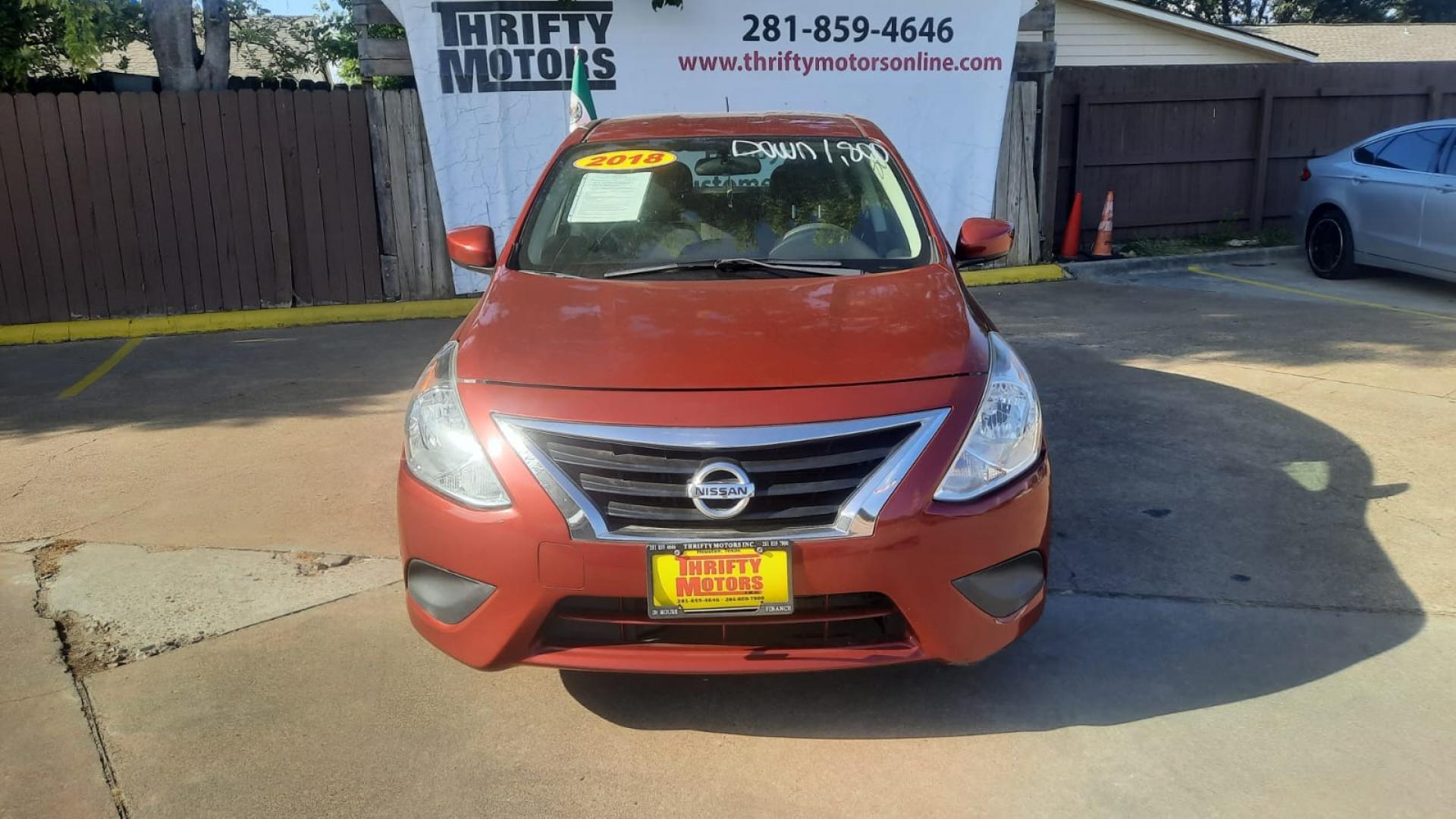 2018 Nissan Versa 1.6 SL Sedan (3N1CN7APXJL) with an 1.6L L4 DOHC 16V engine, CVT transmission, located at 16710 Clay Rd., Houston, TX, 77084, (281) 859-7900, 29.834864, -95.656166 - Photo#8