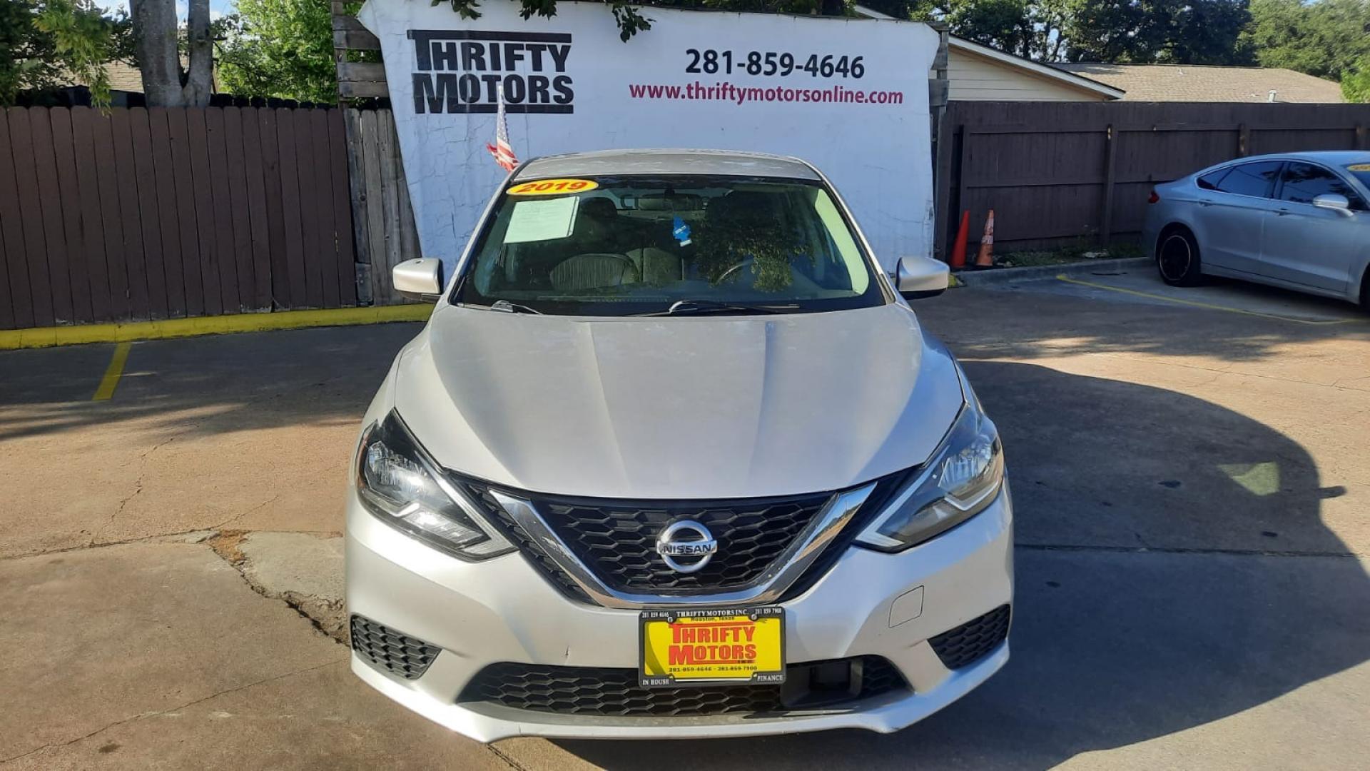 2019 Nissan Sentra S CVT (3N1AB7AP1KY) with an 1.8L L4 SFI DOHC 16V engine, CVT transmission, located at 16710 Clay Rd., Houston, TX, 77084, (281) 859-7900, 29.834864, -95.656166 - Photo#0