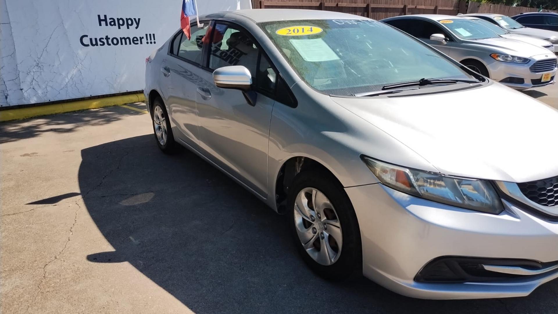 2014 Honda Civic LX Sedan CVT (19XFB2F52EE) with an 1.8L L4 SOHC 16V engine, Continuously Variable Transmission transmission, located at 16710 Clay Rd., Houston, TX, 77084, (281) 859-7900, 29.834864, -95.656166 - Photo#6