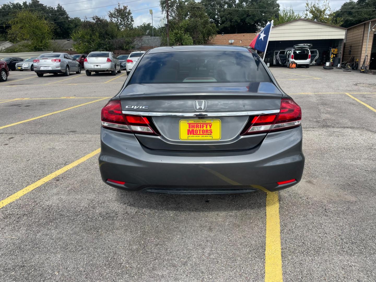 2013 Honda Civic LX Sedan 5-Speed AT (2HGFB2F54DH) with an 1.8L L4 SOHC 16V engine, 5-Speed Automatic transmission, located at 16710 Clay Rd., Houston, TX, 77084, (281) 859-7900, 29.834864, -95.656166 - Photo#4