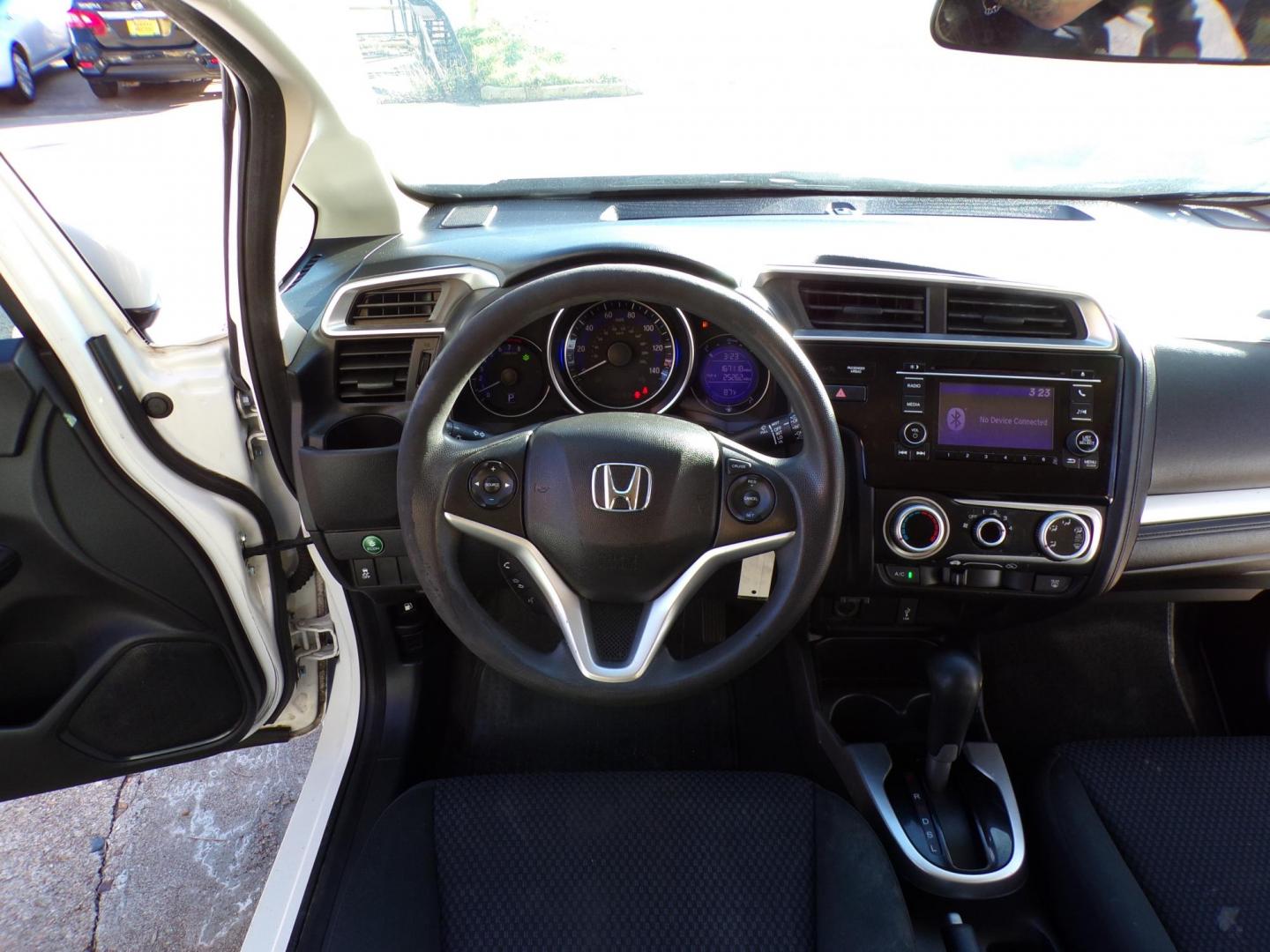 2019 White /Gray Honda Fit LX CVT (3HGGK5H47KM) with an 1.5L L4 SOHC 16V engine, CVT transmission, located at 16710 Clay Rd., Houston, TX, 77084, (281) 859-7900, 29.834864, -95.656166 - Photo#13