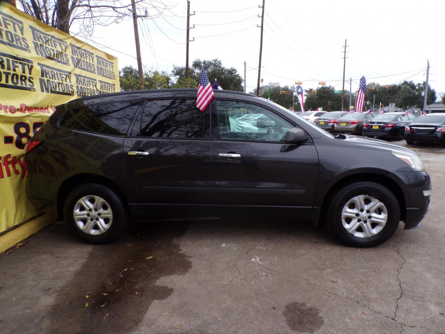 2015 Gray /Gray Chevrolet Traverse (1GNKRFED3FJ) , located at 16710 Clay Rd., Houston, TX, 77084, (281) 859-7900, 29.834864, -95.656166 - Photo#3